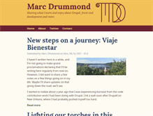Tablet Screenshot of marcdrummond.com
